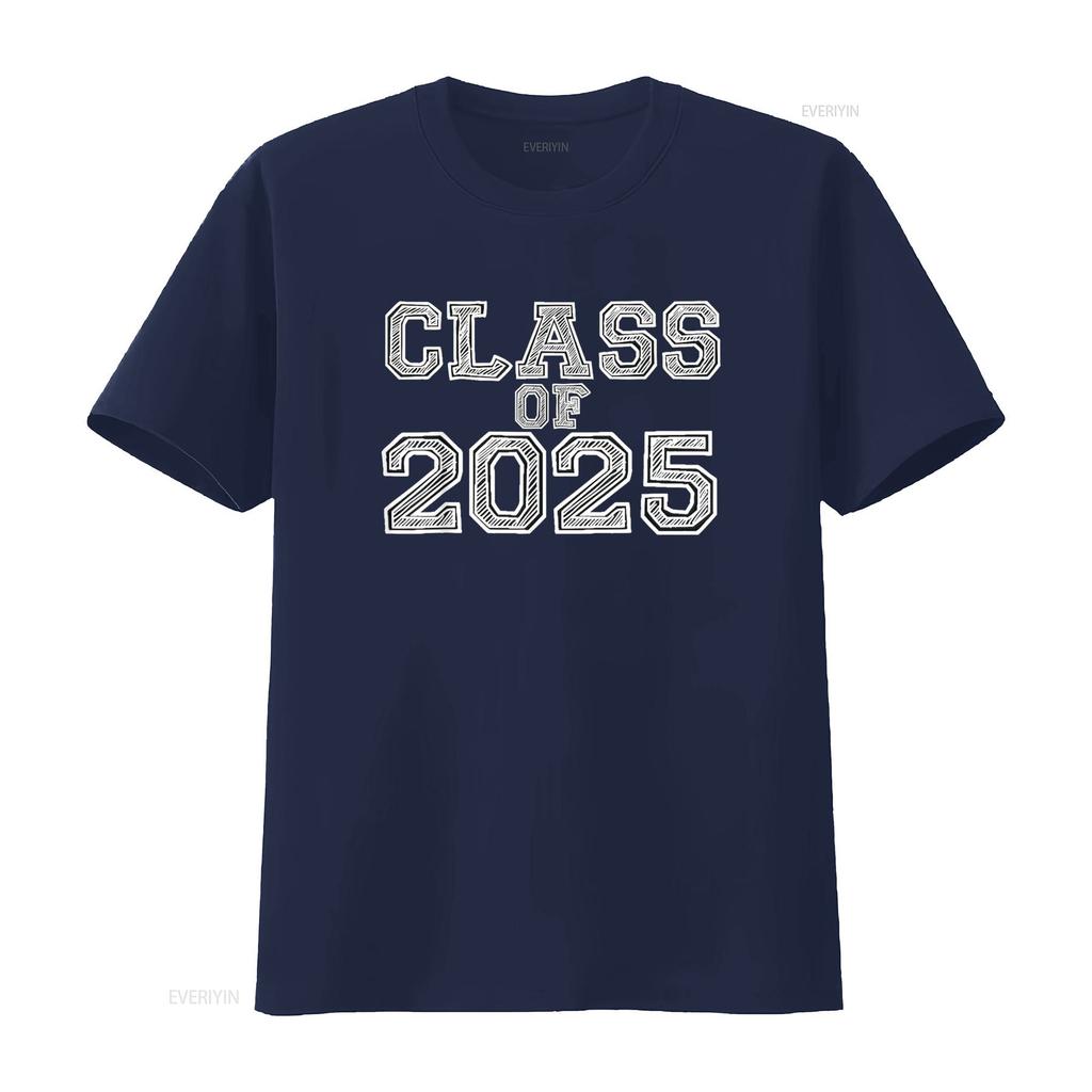Class Of 2025 High School Graduation Date Graduate T Shirt vintage Washed graphic Stylish Unisex Breathable designer clothes