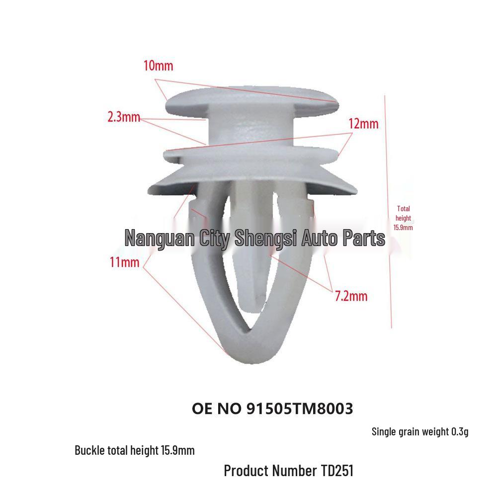 

Buick Wheel Arch Trim Panel Nylon Clip Accessory Set 10000 Units