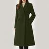 Women's Fashion Oversized Wool Coat Solid Color Casual Cardigan Jacket