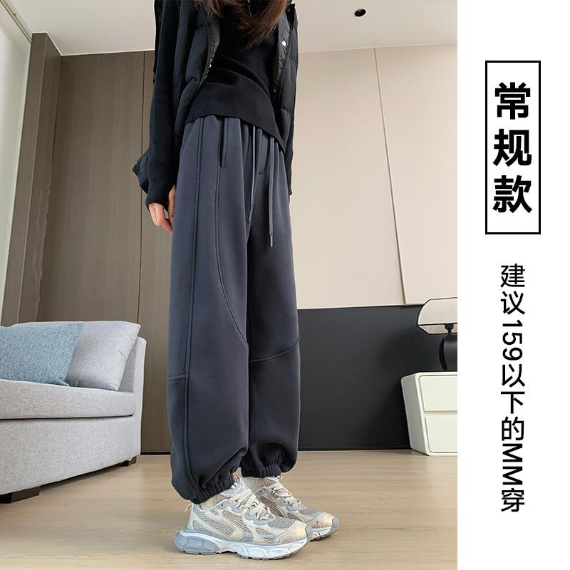 

Премиальные серые вельветовые спортивные штаны на кулиске, осенне-зимние, маленькие повседневные штаны, новые детские спортивные штаны-шаровары XL