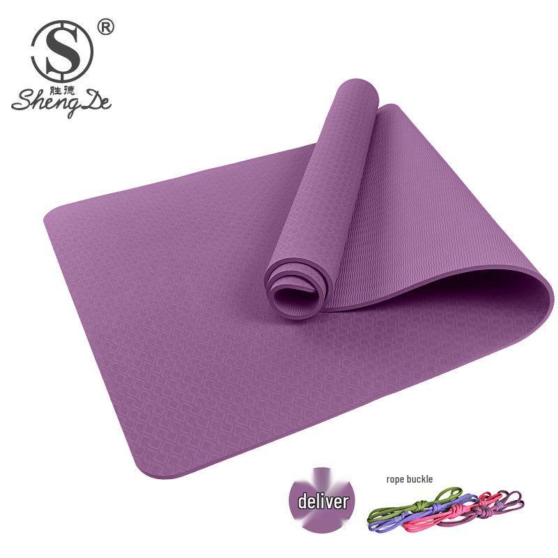 Widen 90CM 12mm TPE Yoga Mat for Fitness, Pilates, Floor Exercise