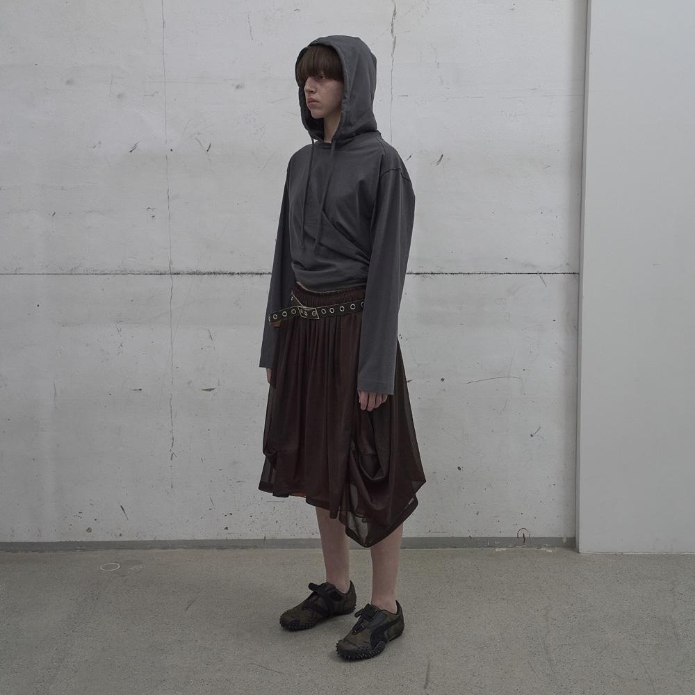 Lcdc Tm Double Layered Volume Skirt (Brown)