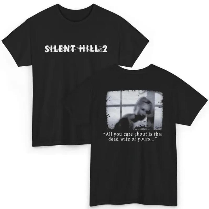 Silent Hill 3 Vintage Horror Game T Shirt Heather Portrait Japanese Text Graphic Short Sleeve O Neck Tee Retro Gaming Casual Summer Top for Men Women
