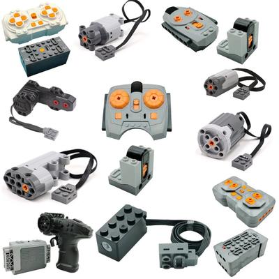 Technischer elektronischer Baustein MOC Refit Zubehör Mikromotor RC Power Functions Teile Kreative DIY Auto Ziegel Kinderspielzeug