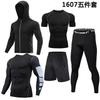 Mens Quick-Dry Compression Sport Set Short Sleeve Running Gym Training Outfit Lightweight Athletic Wear