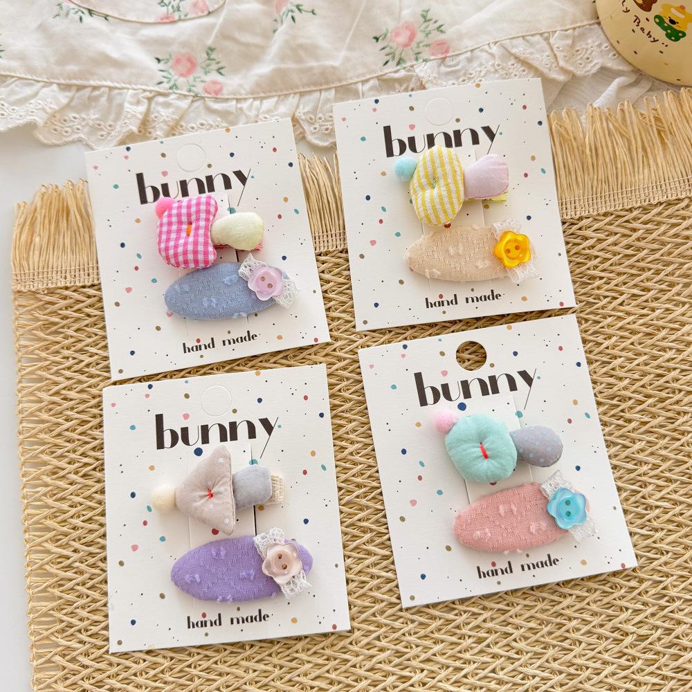 2pcs/set Pinces à Cheveux Épingles à Cheveux Mignonnes Barrettes Pinces BB Pinces à Cheveux pour Enfants Couvre-chef Pince à Cheveux Accessoires pour Cheveux Coiffe