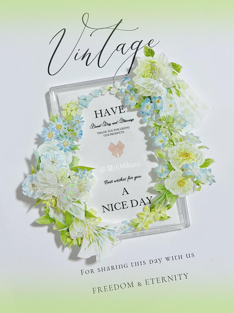 3.25 Washi Pet Tape 1 Loop Spring Shiny Light In The Field, Flower Seven Journaling Green Flower Journaling Polco Decorating Acr