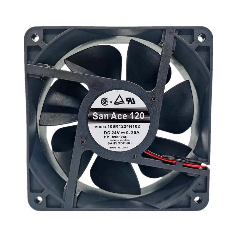 New Cooler Fan for SANYO SAN ACE 120 109R1224H102 12038 24V 0.25A Fan 12CM 120*120*38mm