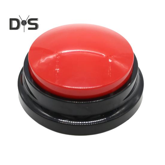 

Кнопка записи голоса Интерактивная кнопка для общения с собаками Обучающий зуммер для домашних животных с 30-секундной записью для собак и кошек красный