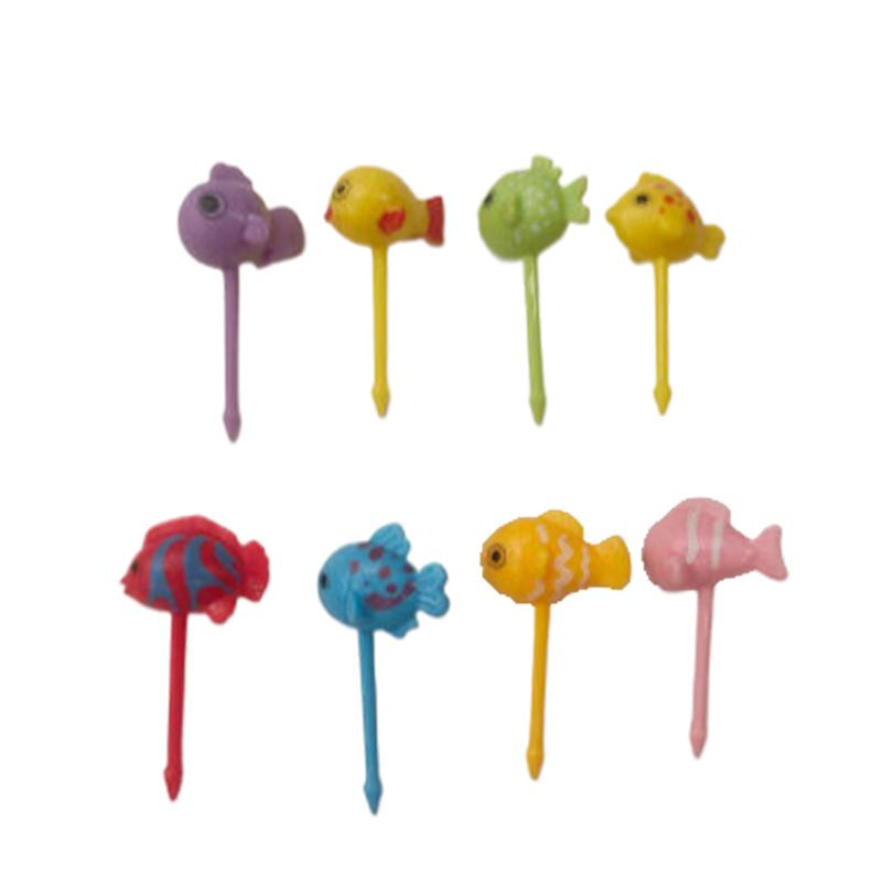 Cartoon Fruit Fork Toothpicks Cute Animal Food Selection Mini Lunch Box Decoration Children'S Food Supplement Tool