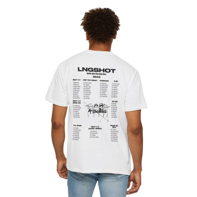 2026  Hot Sale Summer Fashion Trendy Tee Men Women Vintage Top 4shoboiz Lngshot Kpop Graphic Tee Moonwalkin Backseat Streetwear Shirt