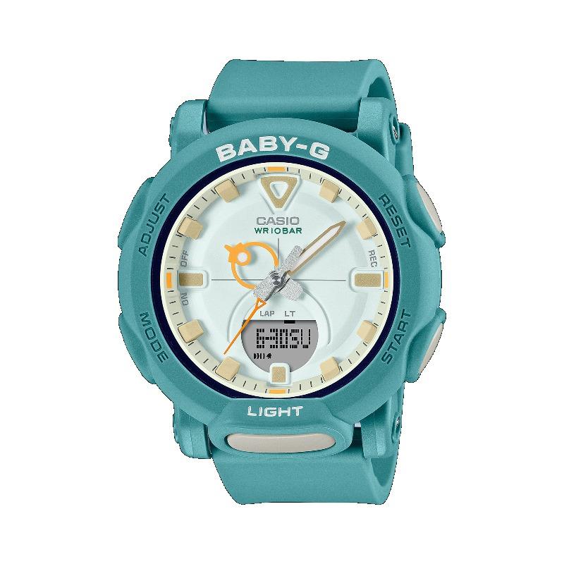

Casio Men s Resin 100M Water Resistant Digital Shock Resistant Quartz Watch BGA-310RP-3A зелёный