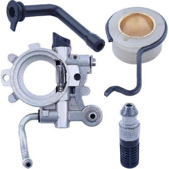 Oil Pump Oiler Worm Gear Oil Line Kit For Stihl 044 MS440 MS 440