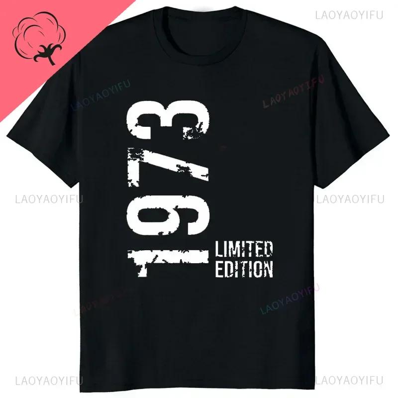 New Style Novelty 51th Birthday Gifts Vintage 1973 T Shirts Graphic Streetwear Casual Fashion Short Sleeve Summer Style Tshirt