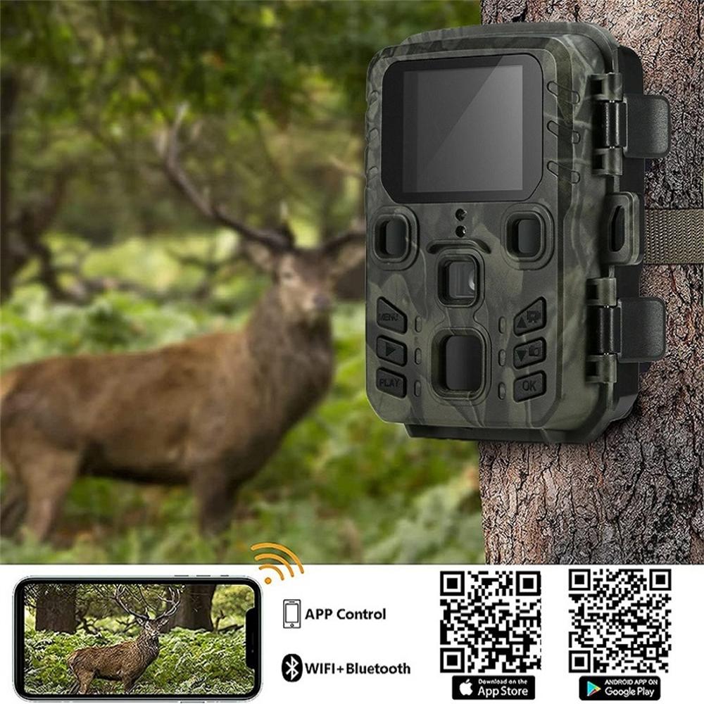 Outdoor Wifi Hunting Trail Camera 20MP 1080P Wildlife Tracking Camera IP65 Night Vision Waterproof Trap Camera