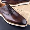 Fashion Leather Men Shoes Formal Business Comfortable Lace Up Leisure Shoes Casual EVA Rubber Bottom Fashion Sneaker Oxfords Man Shoes