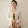 Women's 100% Pure Cashmere V-Neck Cardigan Sweater - Short Knitwear for Autumn/Winter