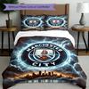 3pcs Duvet Cover Set (1*Duvet Cover + 2*Pillowcase, Without Core),Football Team City FC Print Bedding Set, Bedroom Decor, All‑Season, Birthday Gift
