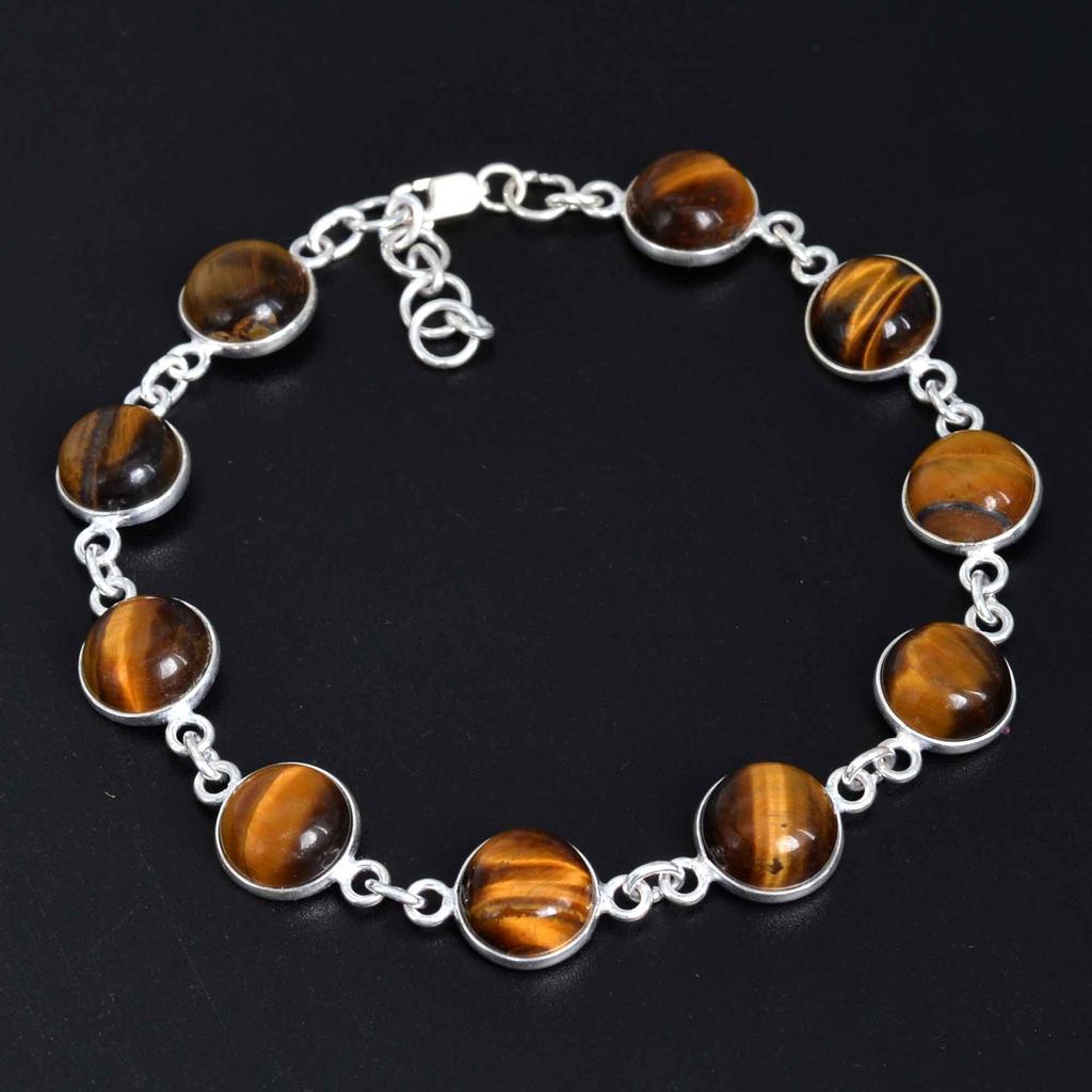 Ochi de tigru, argint 925, pentru femei, bijuterii pentru încheietura mâinii, brățară ovală pentru bărbați, ochi de tigru