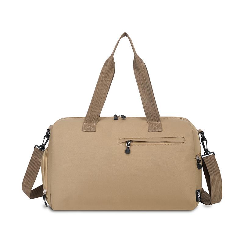 

Simple Casual Wet and Dry Sports Gym Bag with Shoes Silo Style Large Capacity Hand-planted Pure Color Travel Bag хаки