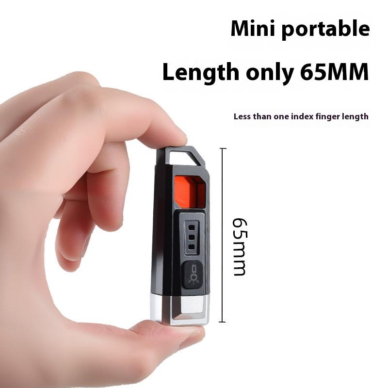 Mini EDC Keychain Lights Rechargeable LED Portable Torch Emergency Anti-snooping Camera Detection Flashlight For Self Defense