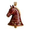 Yousheng Merry Christmas Horse Bell Decoration Home Office Holiday Party Xmas Tree Horse Shape Bell Eyes Hanging Ornament Horse Lover Gift