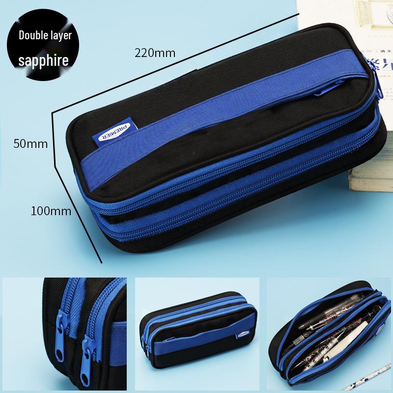 Μινιμαλιστική Διπλή Θήκη Πολλαπλών Χωρητικοτήτων για Μαθητές Δημοτικού - Σχεδιασμός Εμπνευσμένος από Διαδικτυακή Διασημότητα