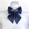 Crystal Bow Collar Flower Cloth School Uniform Collar Fashion Neck Wear Ties  School