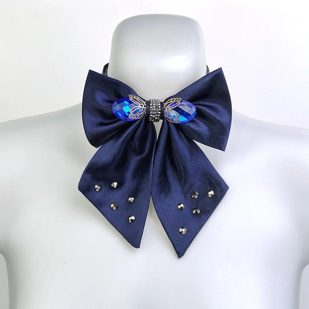 Crystal Bow Collar Flower Cloth School Uniform Collar Fashion Neck Wear Ties School