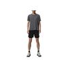SAUCONY Solid Color Lace-Up Elastic Woven Sports Shorts Men Shorts Black SC2240193A-BK01