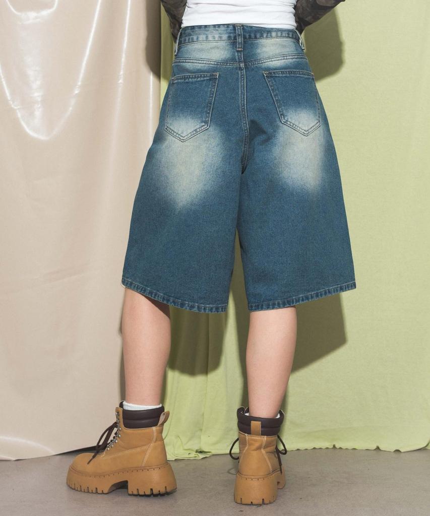 WEGO Blast Denim Denim Summer Medium Size L Shorts, Pants, Pants, Shorts, Bottoms, Clothes, Women's, Denim,