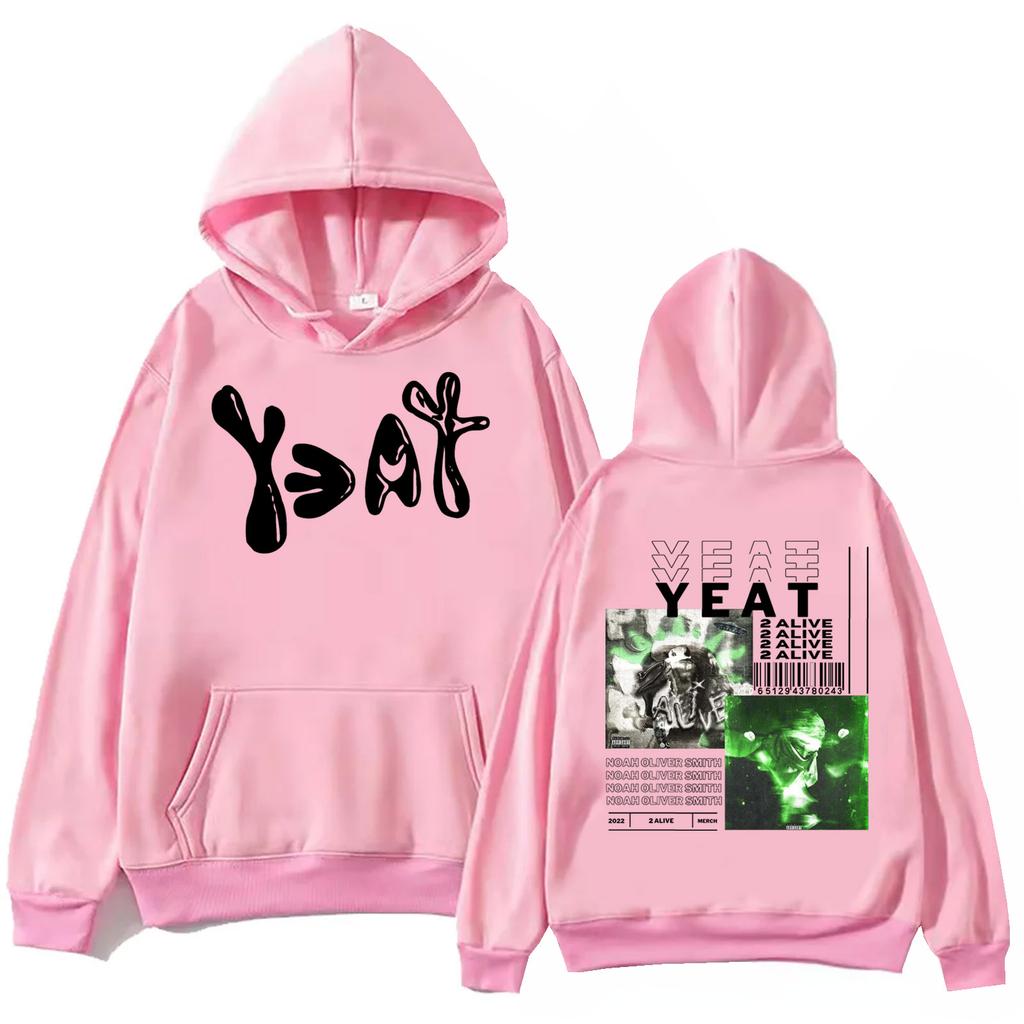 Yeat 2093 Hoodie Harajuku Hip Hop Pullover Tops Sweatshirt Music Fans Loose Classic Simple Long Sleeve Casual Oversized Trendy