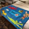 Customizable Cartoon Cute 3D Printing P-PaulF- Frank Flannel Blanket Sofa Home Warm Soft Blanket Four Seasons Portable Gift Blan