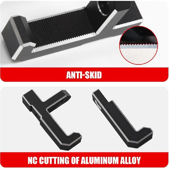 Mabett Aluminum Trunk Grocery Bag Hooks For Ford Bronco Accessories 2025 2024    4-Door Black Interior Organizer (T+J-Shaped)