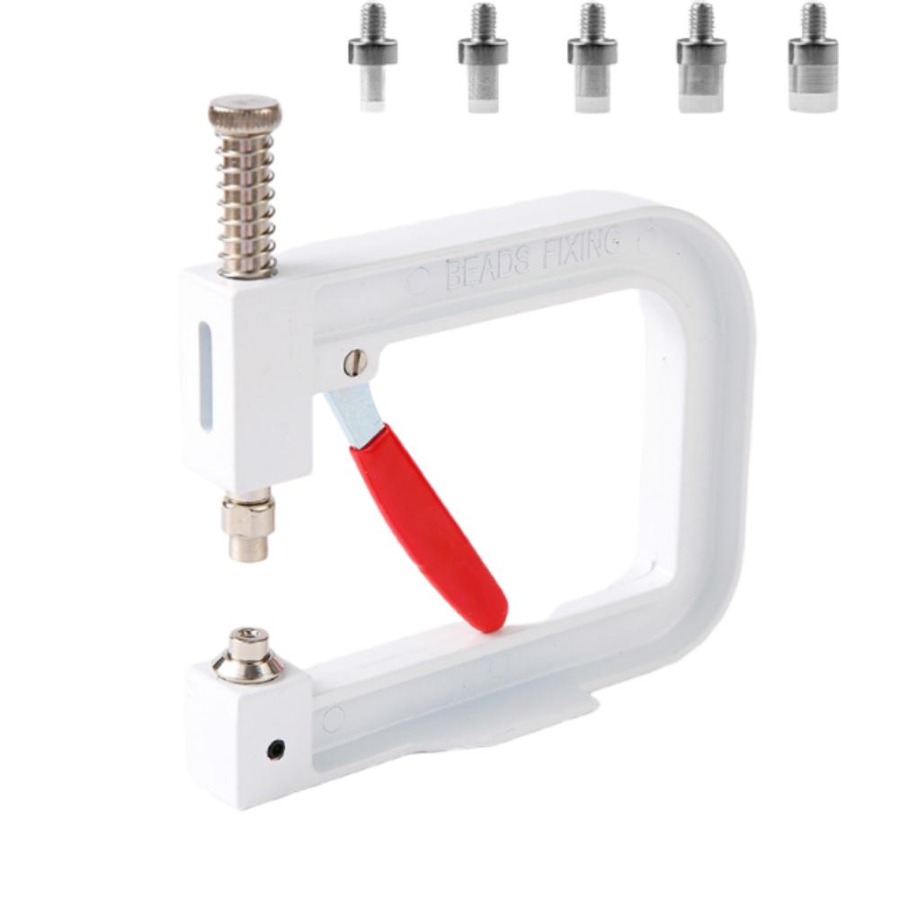 DIY Crafts Beads Rivet Fixing Machine 4-10mm Pearls Hand Press Pearl Setting Tools  Hats Shoes