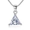 Weihua Silver-Plated Geometric Triangle Necklace for Women