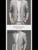 2024 Men's Ultra-Thin Ice Silk Sunscreen Jacket - Lightweight Spring/Summer Casual Blazer