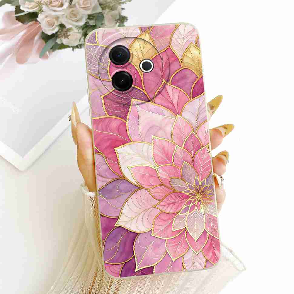 For Vivo Y39 5G Casing Cute Cat Butterfly ShockProof Cover For Vivo Y 39 Y39 5G V2443 V2436  Mobile Phone Cases Covers 6.68"