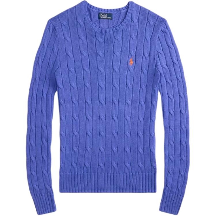 

Женский свитер Polo Ralph Lauren из хлопка кабельной вязки с круглым вырезом 211971869-018 M