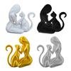 Abstract Women Cat Figurine 3D Printed Female Kitten Statue Sculpture Home Office Desktop Decoration Ornament