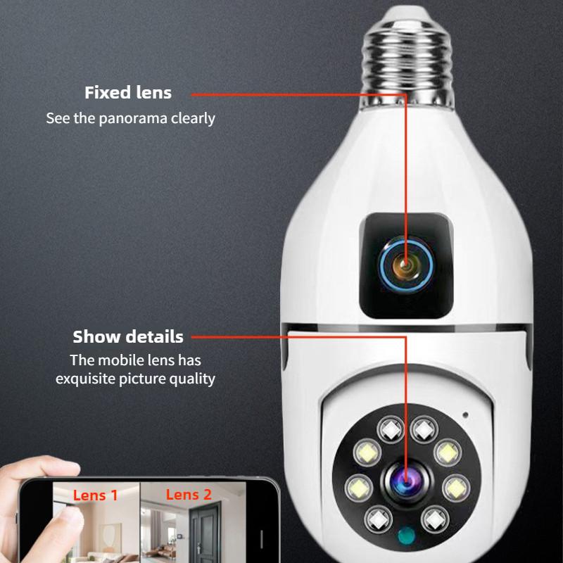 Indoor High Definition Monitoring Device Wireless Dual Screen Security Camera Night Vision Full-color Surveillance Camera