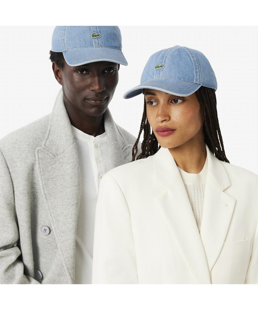 LACOSTE Men'S Denim Cotton Ball Cap Rk6362-55N Mku