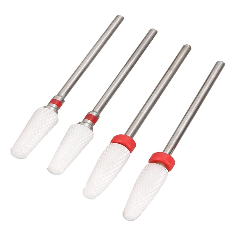 10pcs Ceramic Nail Art Drill Bits Set Suitable For Professionals & Beginners