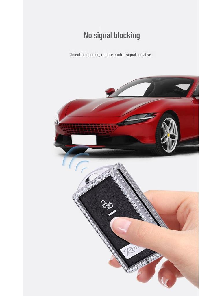 Ferrari Key Case: Stainless Steel Protection Shell for FUV, Roma, SF90, F8, 296 Sports Cars