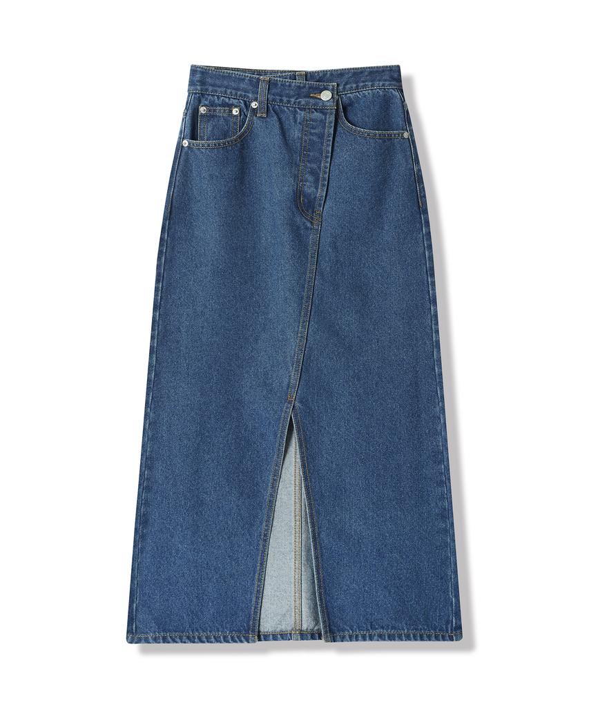 Urban Dress Stella Slit Long Denim Skirt - 4Col
