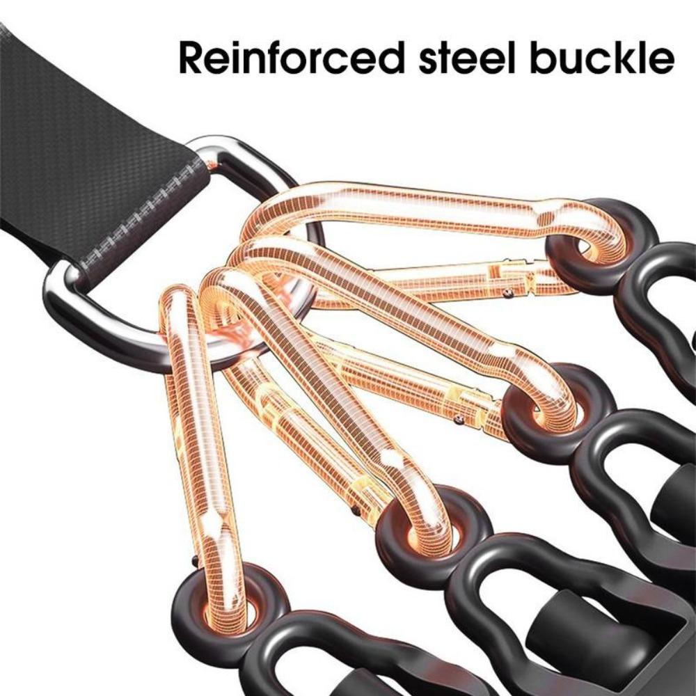 Non-Slip Tension Pedal Ankle Puller with Handles Yoga Sit-Up Leg Stretch Rope Home Gym Workouts