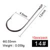 FTK Baitholder Hook With Double Barbs Long Shank Circle Sea Fishing Bass Saltwater Boat