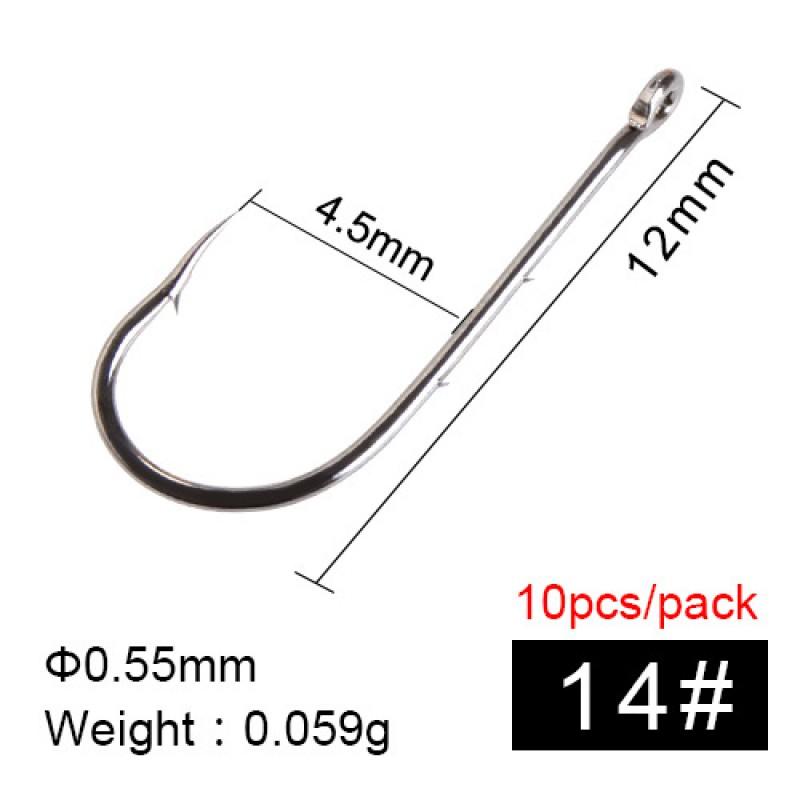FTK Baitholder Hook With Double Barbs Long Shank Circle Sea Fishing Bass Saltwater Boat