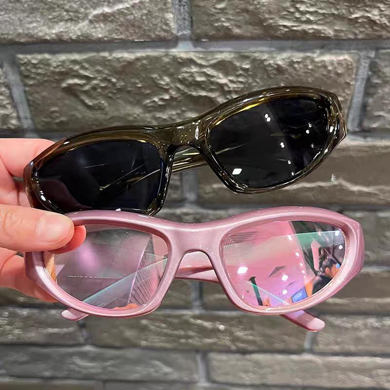 Y2k Punk Sports Sunglasses for Women Men Fashion Mirror Sun Glasses Shades UV400 Driving Outdoor Street Photo Goggle Eyewear