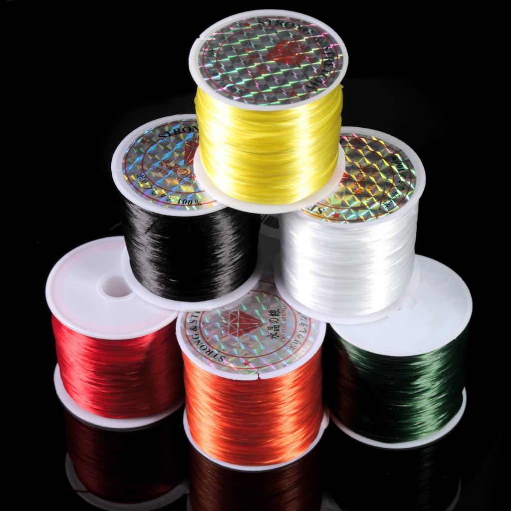 10-40M/Roll Strong Elastic Crystal Beading Cord 1mm for Bracelets Stretch Thread String Necklace DIY Jewelry Making Cords Line